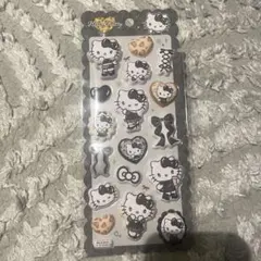 もちもちマシュマロシール　ハローキティ　ギャルキティ　黒　ヒョウ柄