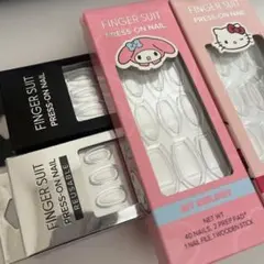 【値下げ中】 フィンガースーツ　プレスオンネイル　プレスオンネイルリユーザブル