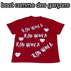 comme des garçons ファン制作 TEE 希少 赤 白 シルバー