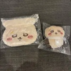 ちいかわおかお巾着　クリップぬいぐるみ　ラッコ