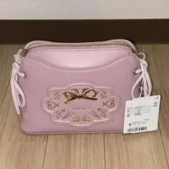 【新品タグ付き】サマンサベガ ヴィンテージスムースショルダーバッグ ピンク