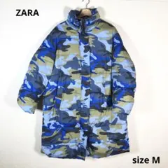 ZARA ザラ レディース ロングコート 迷彩柄 カモフラ sizeM