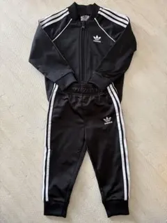 adidas オリジナルスジャージ 90サイズ ブラック　セットアップ