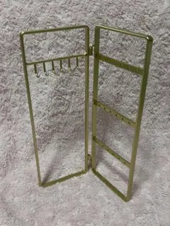 アクセサリースタンド　ゴールド　29×10