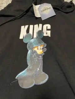 M キングダムハーツ パーカー ブラック　ミッキーマウス　ミッキー　ディズニー