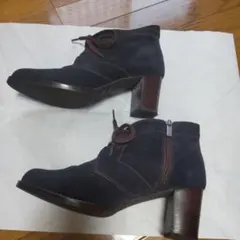 REGAL　ダークブルー スエード ブーティ