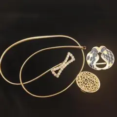 ゴールド 帯留め、３点セット