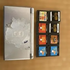 早い者勝ち　DS Lite シルバー 本体とゲーム8本セット