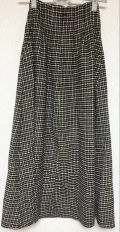 fifth チェック柄ロングスカート