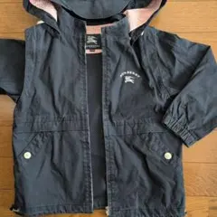 BURBERRY ブラック フード付きジャケット 110A