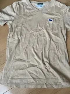 LACOSTE Vネック ポケットTシャツ ベージュのサムネイル