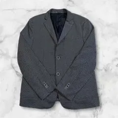美品 ZARA MAN 小紋柄 テーラードジャケット 総柄 メンズ XL