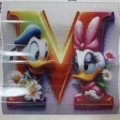 ★【早い者勝ち‪☆】ドナルドダックとデイジーダックのダイヤモンドアートキット