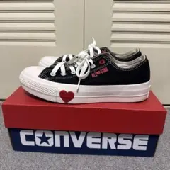 Converse All Star ローカット ハートモチーフ ブラックのサムネイル