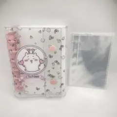 ちいかわ　A7 シール帳 リフィル10枚　クリアカバー　バインダー　ピンク