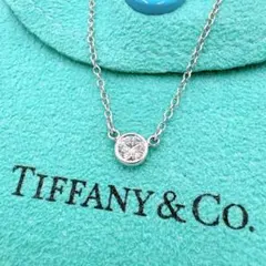Tiffany & Co. ネックレス バイザヤード ダイヤモンド YG750 - メルカリ