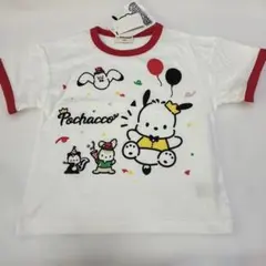 【新品】　サンリオ　ポチャッコ 半袖Tシャツ 100cm 白　赤のサムネイル