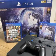 PS4本体 500GB モンスターハンターアイスボーン +GTA5