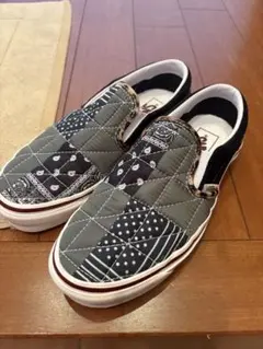 新品同様！日本未入荷VANS パッチワークスリッポン