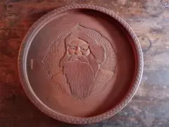 アイヌ　二風谷　イタ　北海道 工芸品　民芸　39cm 木彫り　珍品　木工　カムイ アイヌ 二風谷 イタ 北海道 工芸品 民芸 39cm 木彫り 珍品 木工