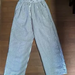ストライプ柄 パンツ ウエストゴム
