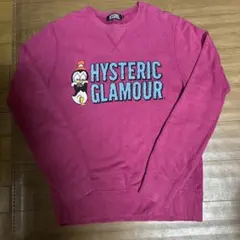 ヒステリックグラマー　レディース　スウェットトレーナー　ピンク　ショート丈 ヒステリックグラマー レディース スウェットトレーナー ピンク