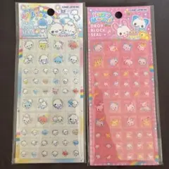 ぷくぷくあわわちゃん ハッピーマーチ ドロップブロックシール タイルシール