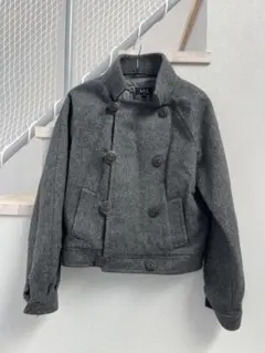 A.P.C. グレー ダブルブレスト 36 コート　ピーコート　APC apc