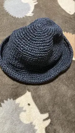 【新品】UNIQLO ユニクロ ダークグレー 麦わら帽子