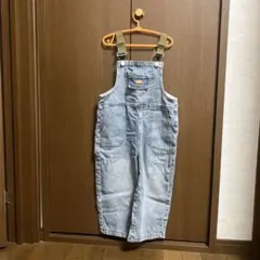 ライトブルー デニムオーバーオール