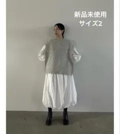 CLANE　SIDE ZIP TWEED KNIT VEST