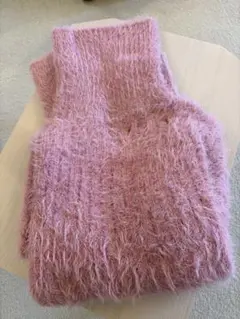 ■商品名 未使用 MIXフェザーヤーン ボリュームタートルニット