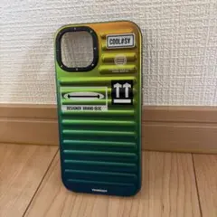 美品⭐︎YOUNGKIT iPhone15ケース グラデーション グリーン系