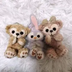 ダッフィー　ステラルー　シェリーメイ　ぬいば　ぬいぐるみバッジ