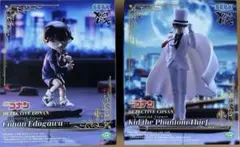 名探偵コナン　江戸川コナン、怪盗キッド　フィギュア2種セット