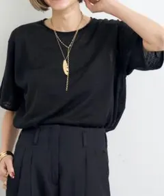 【L'Appartement】LINEN SHORT SLEEVE KNITのサムネイル