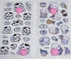 かわいいキャラクターシールセット　お尻ぷくぷくシール　シール帳　動物