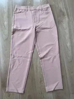 レディース パンツ コーラルピンク シンプル