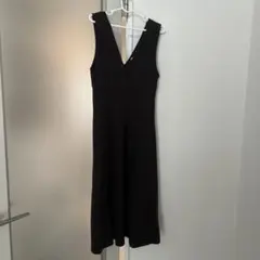 ユニクロ　ジャンパースカート　ワンピース　ブラウン　茶色