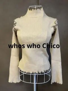 whos who Chico リブハイネックメローニット　/365のサムネイル