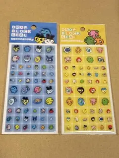 【正規品】たまごっち タイルみたいなシール DROP BLOCK SEAL 2種