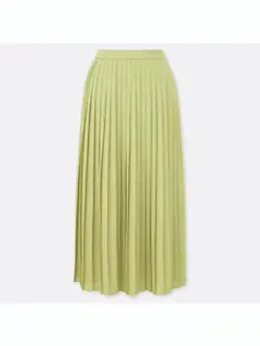 未使用 UNIQLO シフォンプリーツスカート M 緑