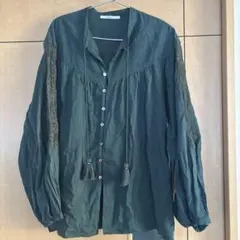 JOHNBULL インディアンコットンギャザーブラウスのサムネイル
