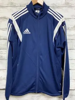 adidas ネイビー ジップアップジャケット