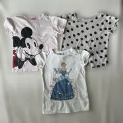 ③ 女の子 5〜6歳 116〜120 Tシャツ 半袖 夏服 3点　まとめ売り