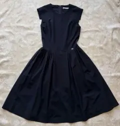 FOXEY NEW YORK ふんわりフレア　綺麗めワンピース　濃紺