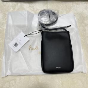 【新品未使用】ポールスミス　レザー　ショルダー　ブラック　サコッシュ