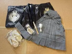 七五三 男の子 羽織袴セット 兜 松 縞模様　身長110〜120 293 七五三 男の子 羽織袴セット 兜 松 縞模様 身長110〜120 293 - メルカリ