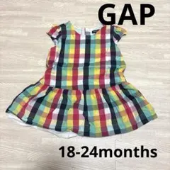 【baby GAP】チェック柄ワンピースのサムネイル