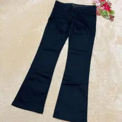 【ViENUS JEANヴィーナスジーン】フレアパンツ ブラック 27×33